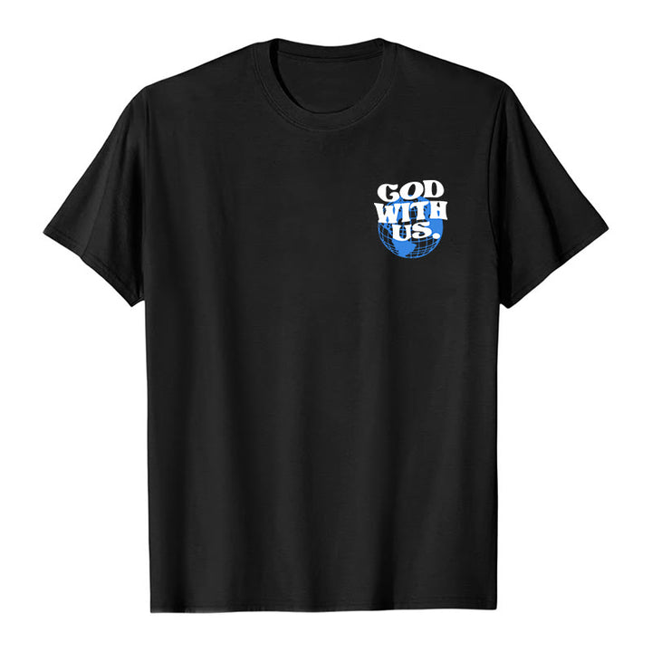 T-shirt en coton Christianartworkshop « Dieu avec nous » - image 5