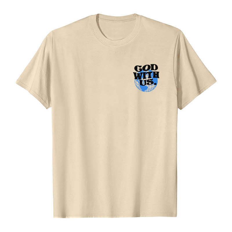 T-shirt en coton Christianartworkshop « Dieu avec nous » - image 8