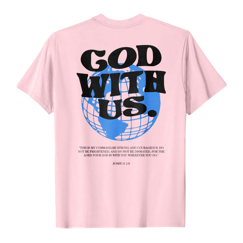 T-shirt en coton Christianartworkshop « Dieu avec nous » - image 13