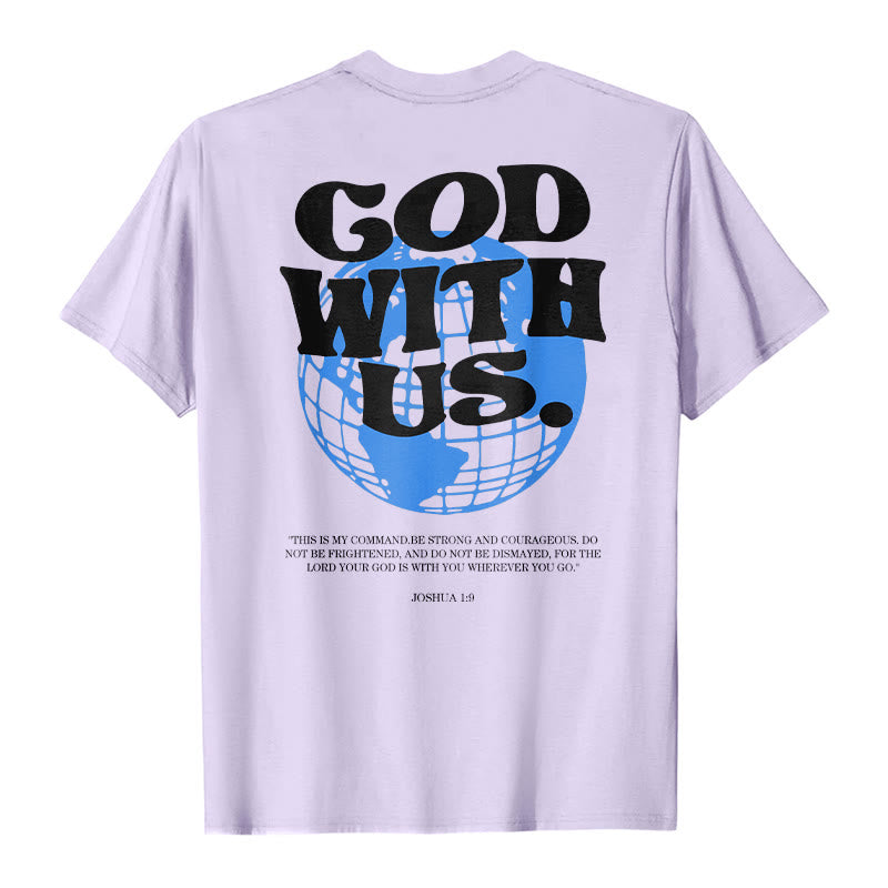 T-shirt en coton Christianartworkshop « Dieu avec nous » - image 25