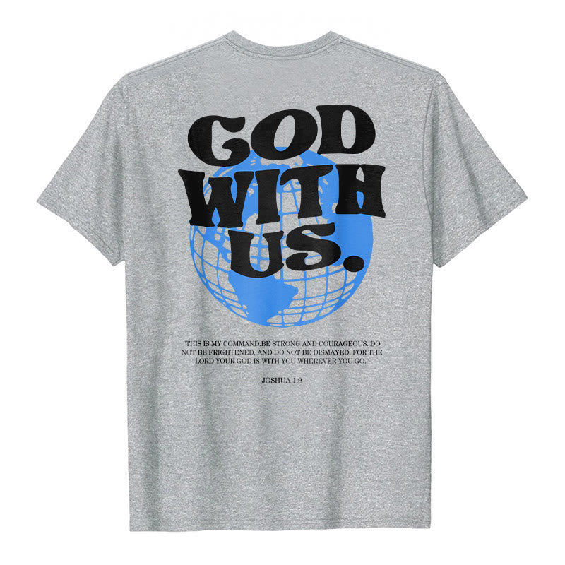 T-shirt en coton Christianartworkshop « Dieu avec nous » - image 10