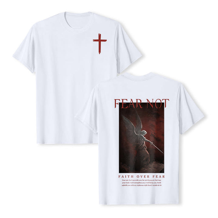 T-shirt à manches courtes Christianartworkshop « N'AYEZ PAS PEUR » - Blanc - 2XL - image 4