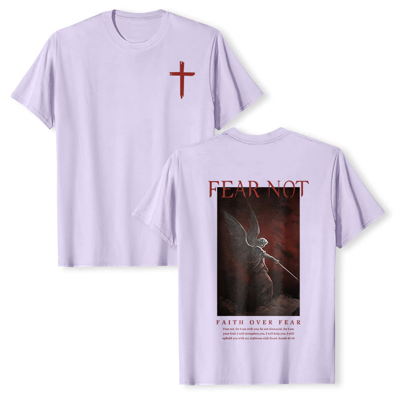 T-shirt à manches courtes Christianartworkshop « N'AYEZ PAS PEUR » - Violet - 2XL - image 16