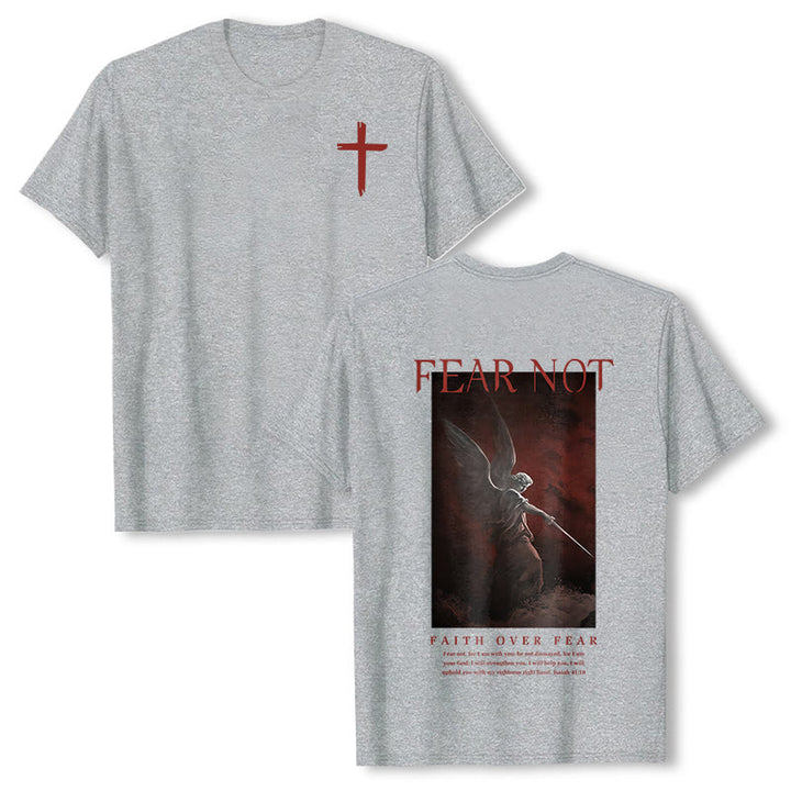 T-shirt à manches courtes Christianartworkshop « N'AYEZ PAS PEUR » - Gris - 2XL - image 7