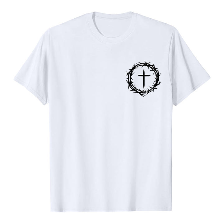 T-shirt unisexe Christianartworkshop « Il peut se passer beaucoup de choses en 3 jours » avec couronne d'épines et croix - image 7