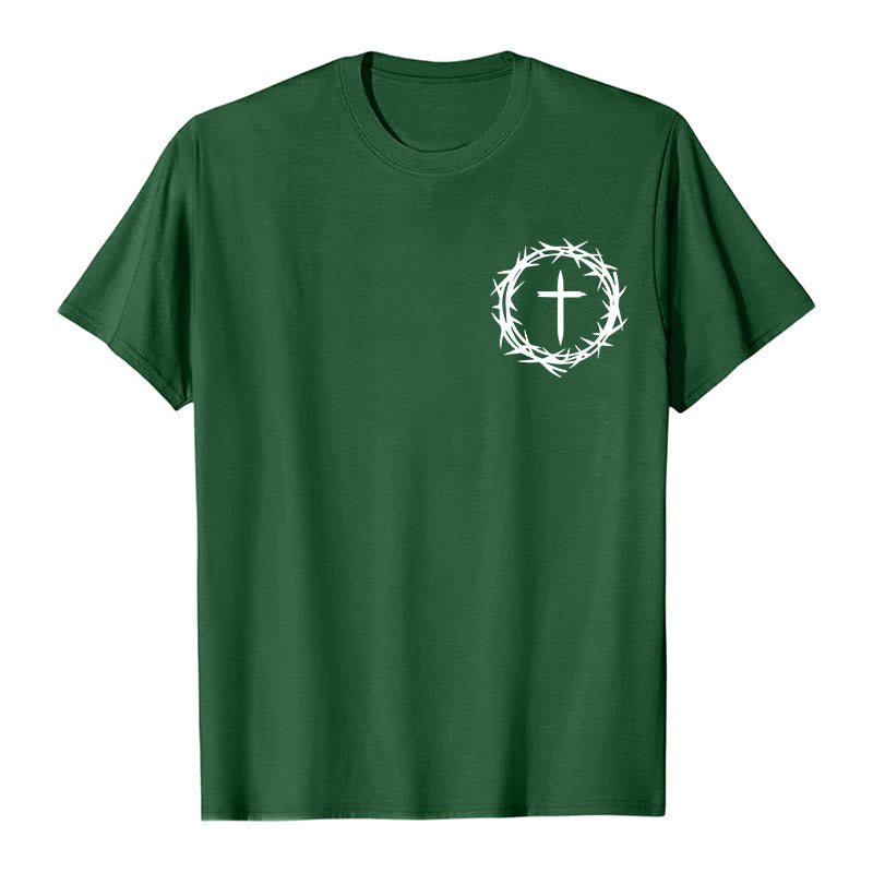 T-shirt unisexe Christianartworkshop « Il peut se passer beaucoup de choses en 3 jours » avec couronne d'épines et croix - image 1