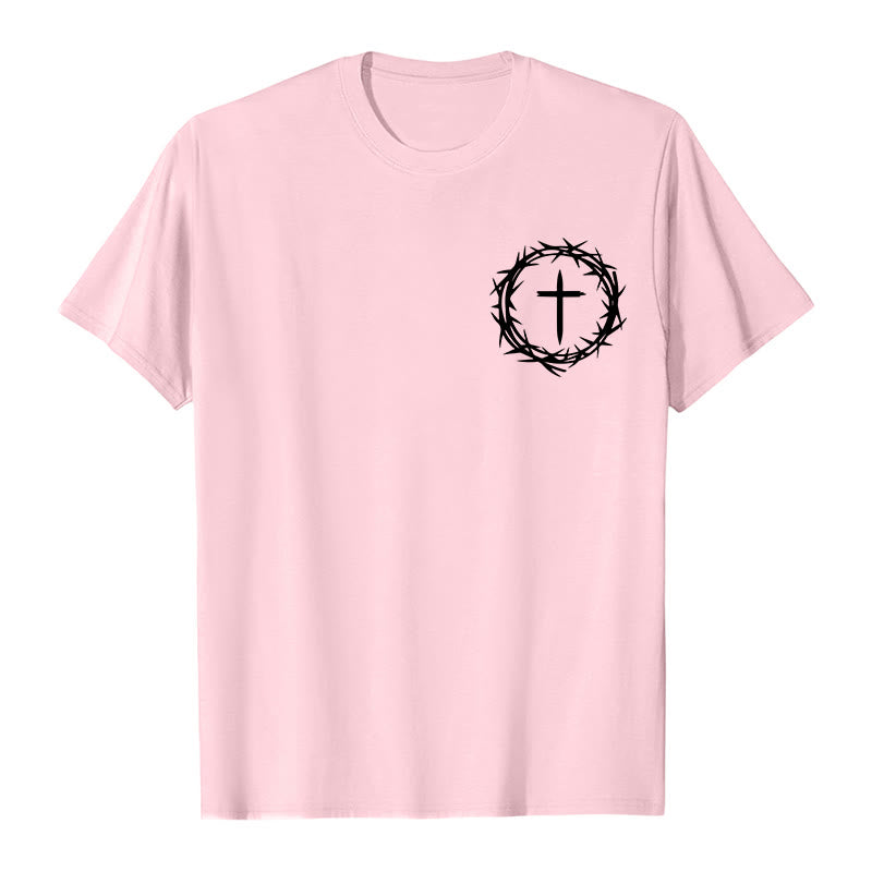 T-shirt unisexe Christianartworkshop « Il peut se passer beaucoup de choses en 3 jours » avec couronne d'épines et croix - image 25