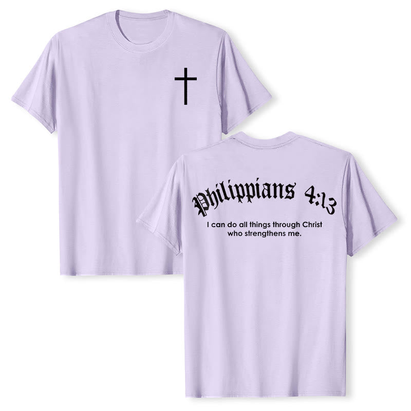 Christianartworkshop Philippiens 4:13 « Je peux tout faire » T-shirt Force - Violet - 2XL - image 20