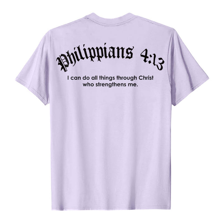 Christianartworkshop Philippiens 4:13 « Je peux tout faire » T-shirt Force - image 21