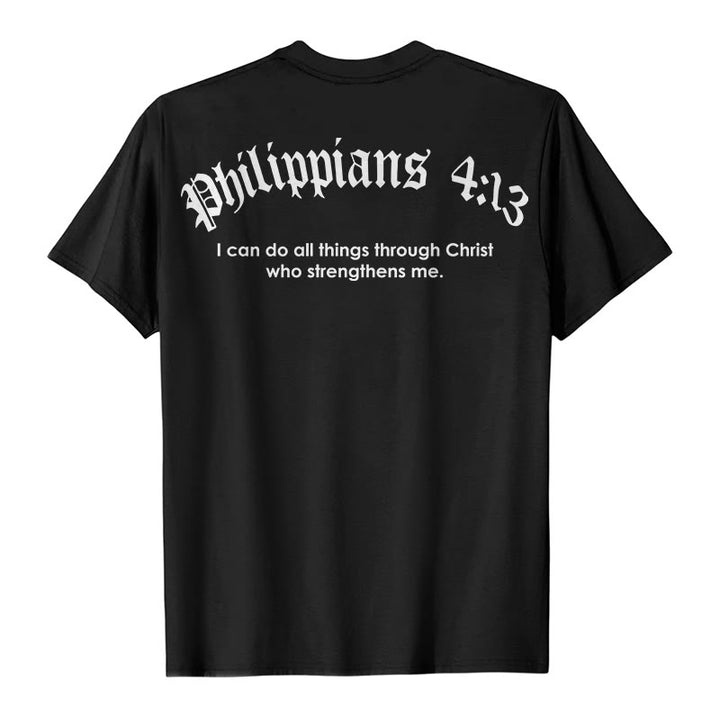 Christianartworkshop Philippiens 4:13 « Je peux tout faire » T-shirt Force - image 1