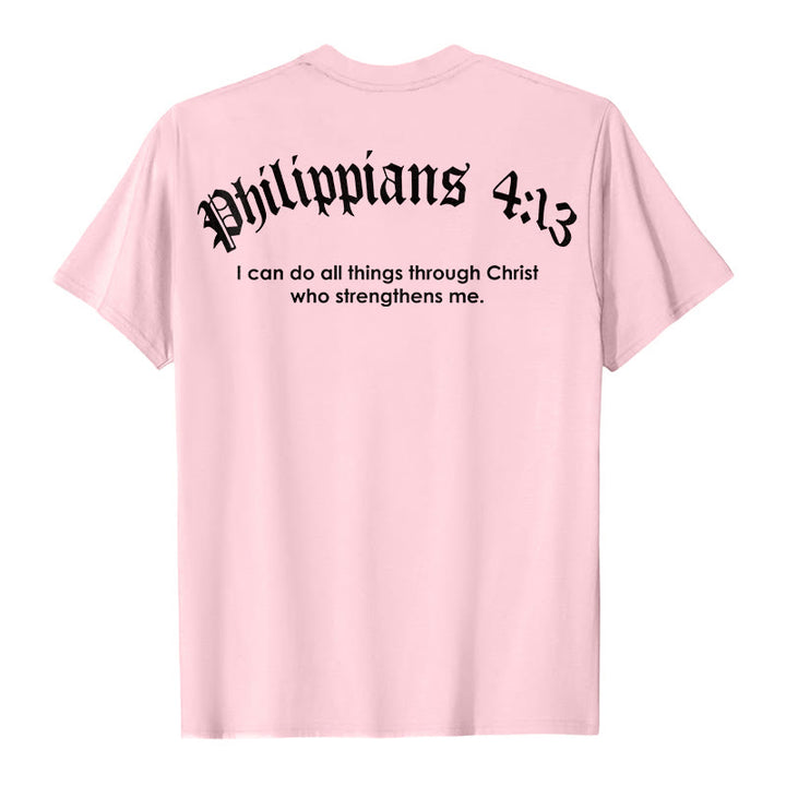 Christianartworkshop Philippiens 4:13 « Je peux tout faire » T-shirt Force - image 15