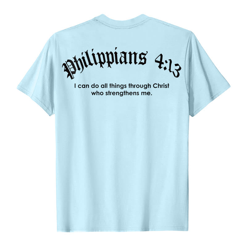 Christianartworkshop Philippiens 4:13 « Je peux tout faire » T-shirt Force - image 6