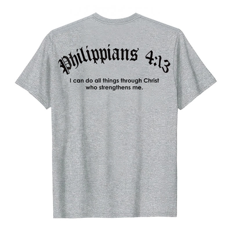Christianartworkshop Philippiens 4:13 « Je peux tout faire » T-shirt Force - image 12