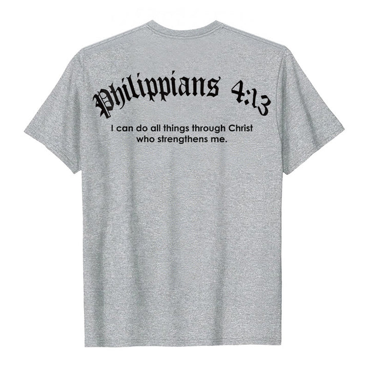 Christianartworkshop Philippiens 4:13 « Je peux tout faire » T-shirt Force - image 12