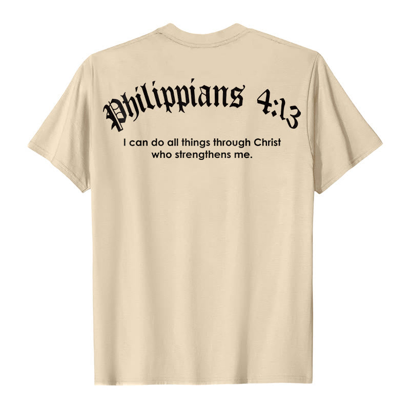 Christianartworkshop Philippiens 4:13 « Je peux tout faire » T-shirt Force - image 18