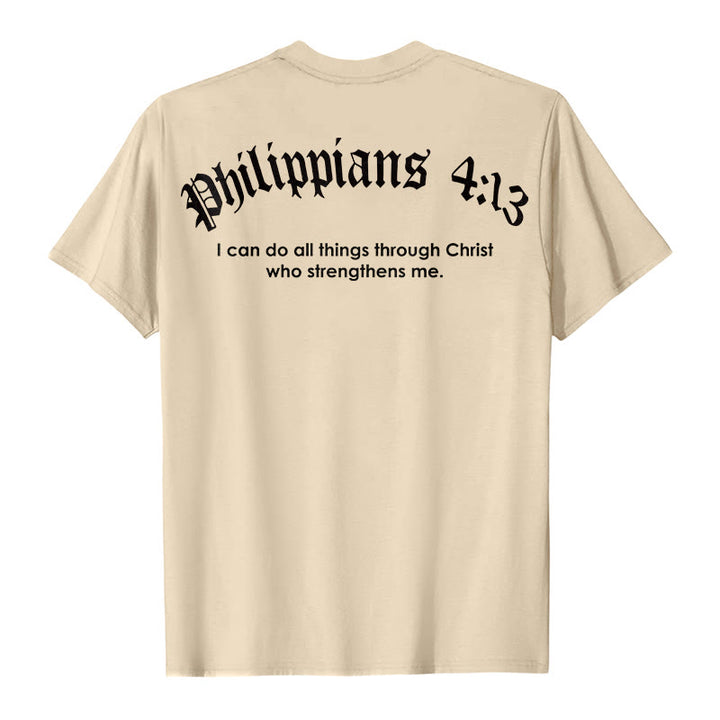 Christianartworkshop Philippiens 4:13 « Je peux tout faire » T-shirt Force - image 18