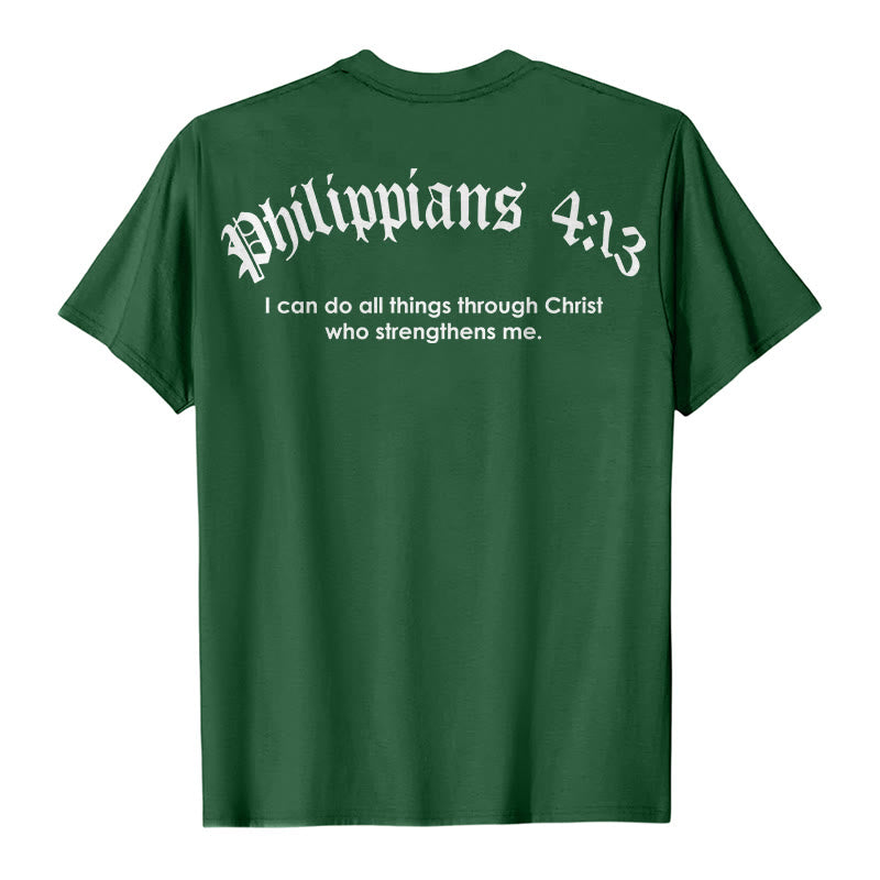 Christianartworkshop Philippiens 4:13 « Je peux tout faire » T-shirt Force - image 24