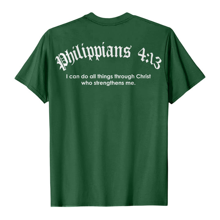 Christianartworkshop Philippiens 4:13 « Je peux tout faire » T-shirt Force - image 24