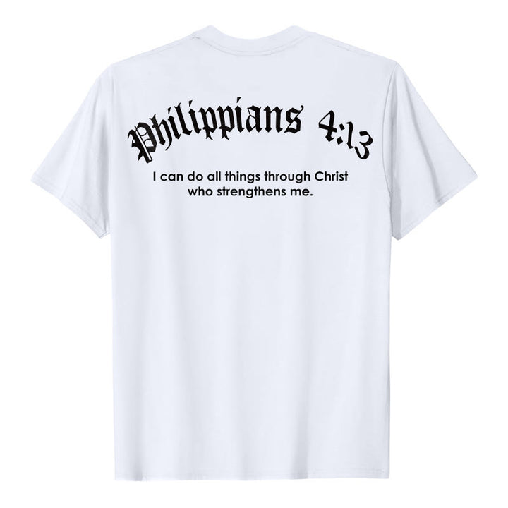 Christianartworkshop Philippiens 4:13 « Je peux tout faire » T-shirt Force - image 9