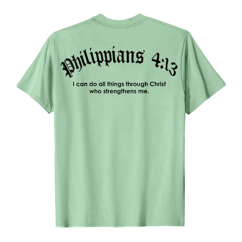 Christianartworkshop Philippiens 4:13 « Je peux tout faire » T-shirt Force - image 27