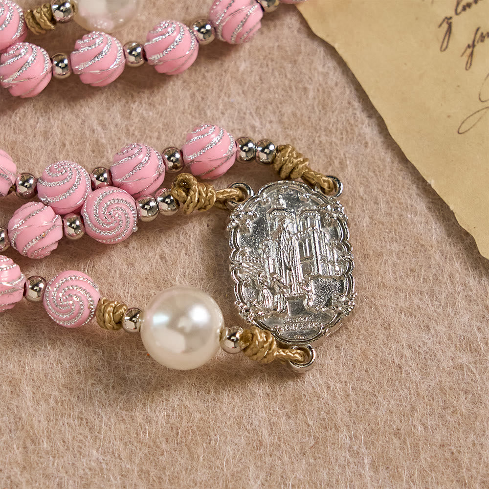 Christianartworkshop Chapelet de pétales de rose empli de grâce : un symbole sacré pour la prière et la réflexion - image 6