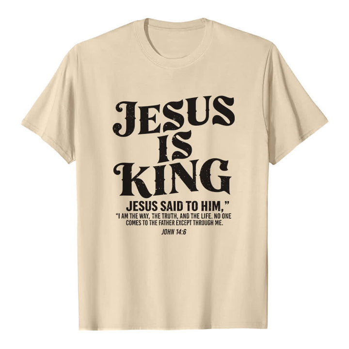 Christianartworkshop T-shirt premium « Jésus est roi Jean 14:6 » - Beige - 2XL - image 5