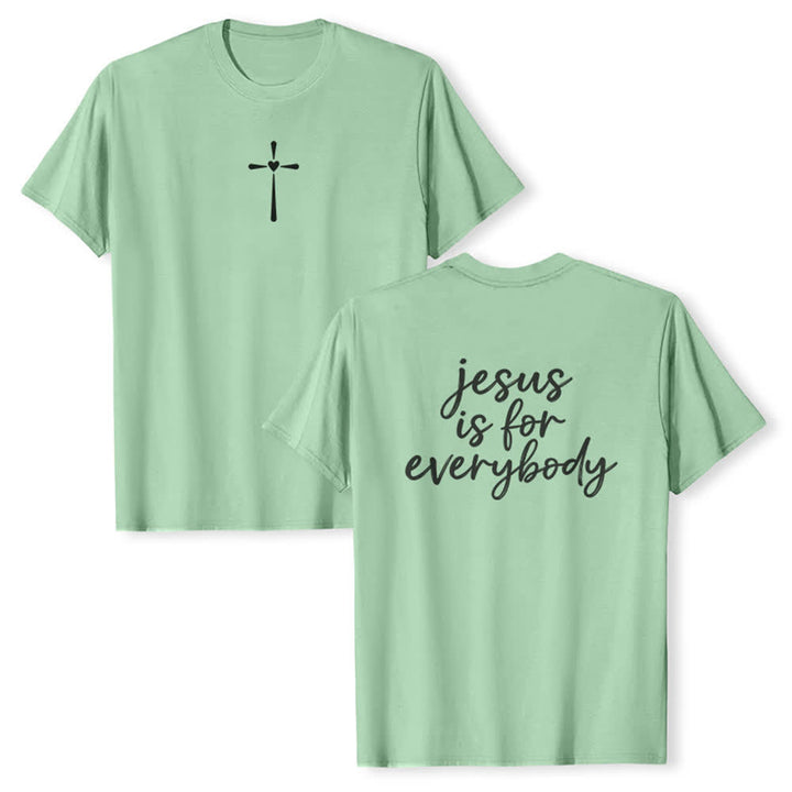 Christianartworkshop T-shirt premium « Jésus est pour tout le monde » - Vert clair - 2XL - image 9