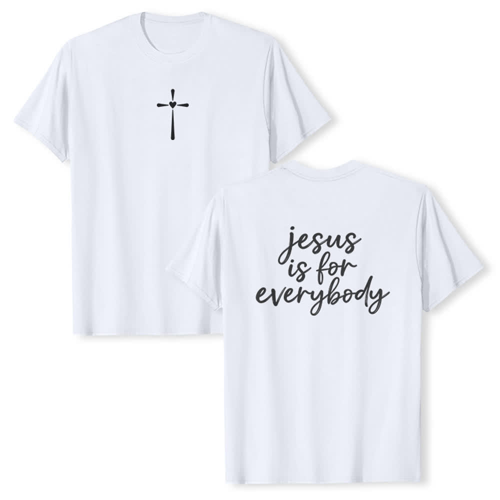 Christianartworkshop T-shirt premium « Jésus est pour tout le monde » - Blanc - 2XL - image 18