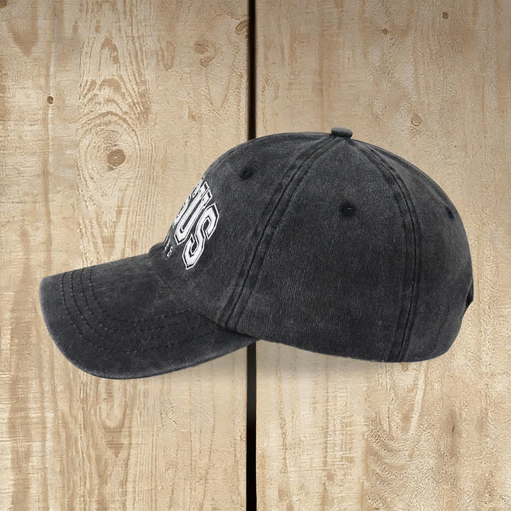 Casquette de baseball rétro universitaire Christianartworkshop « Jésus sauve » - image 2