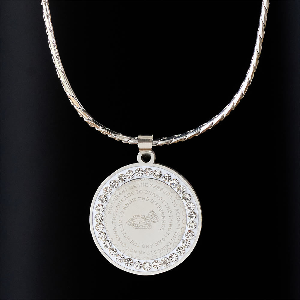 Christianartworkshop Collier avec verset biblique encadré de zircon : emblème de l'humilité divine - image 5
