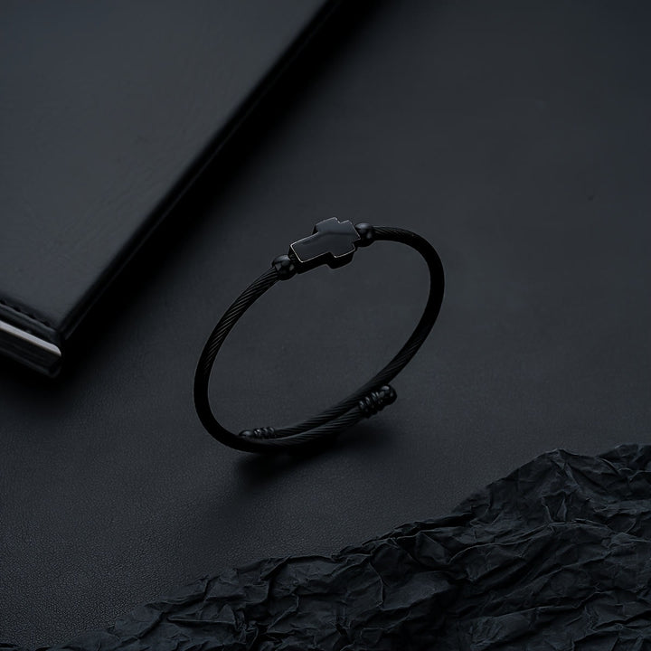 Christianartworkshop Bracelet de dévotion quotidienne avec médaille miraculeuse, pendentif croix de Saint Benoît et breloque pour la prière. - Noir - image 7