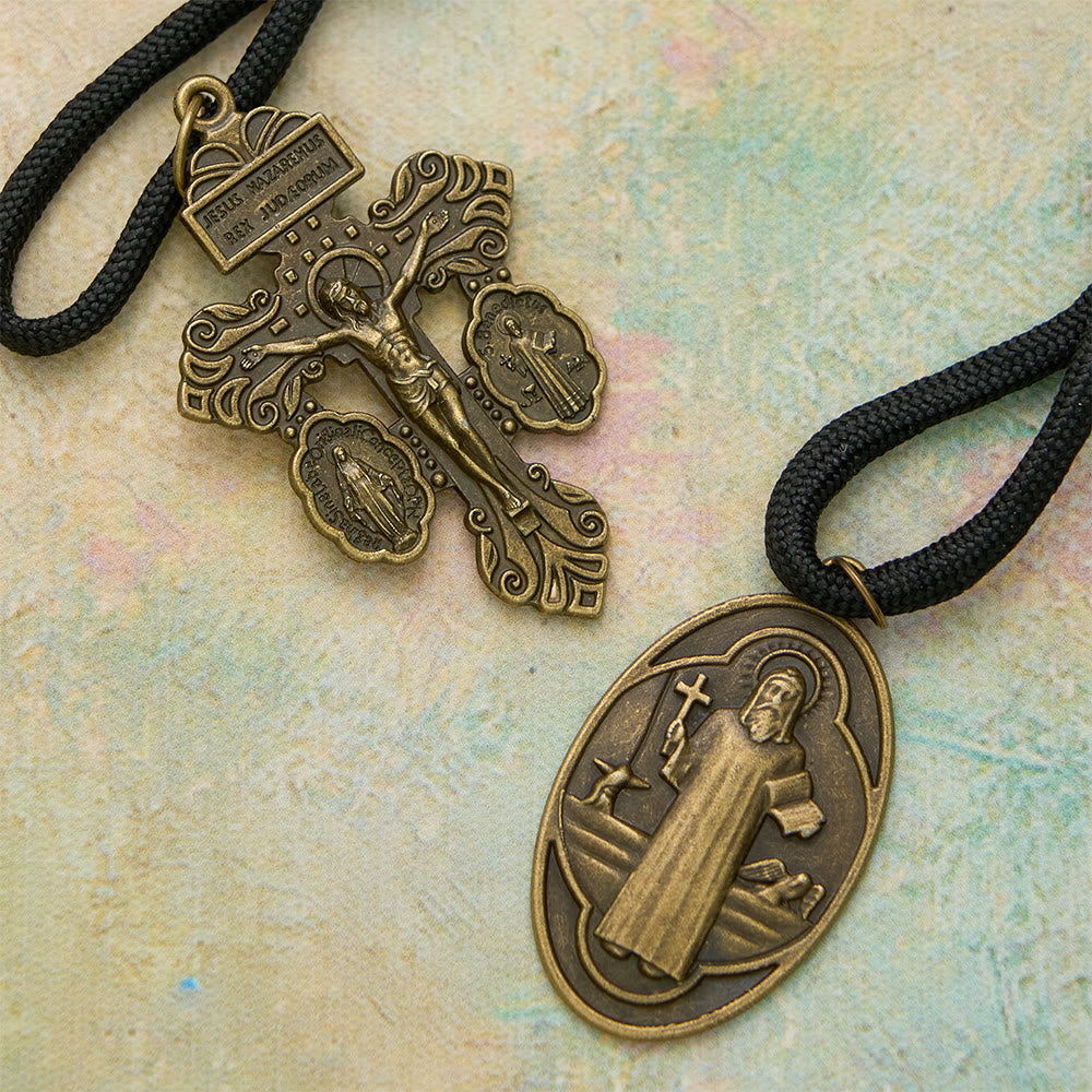 Christianartworkshop Chapelet de poche Saint-Benoît en paracorde : emblème d'une foi et d'une protection inébranlables - image 7