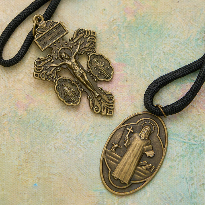 Christianartworkshop Chapelet de poche Saint-Benoît en paracorde : emblème d'une foi et d'une protection inébranlables - image 7
