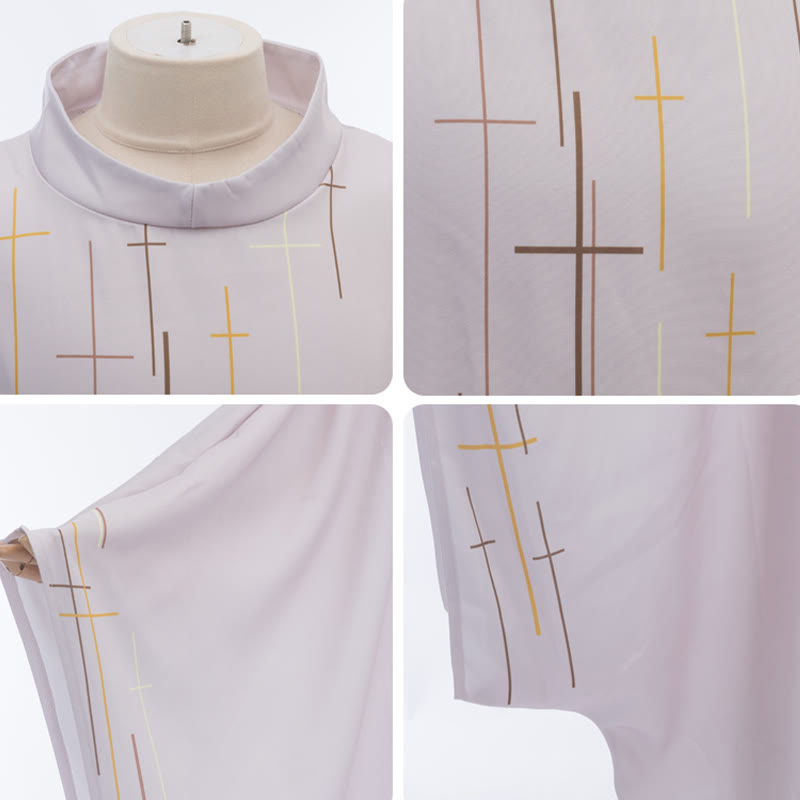 Chasuble à croix linéaire visuelle Christianartworkshop dans des couleurs vives assorties - image 9