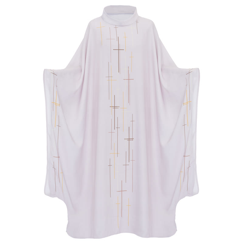 Chasuble à croix linéaire visuelle Christianartworkshop dans des couleurs vives assorties - image 3
