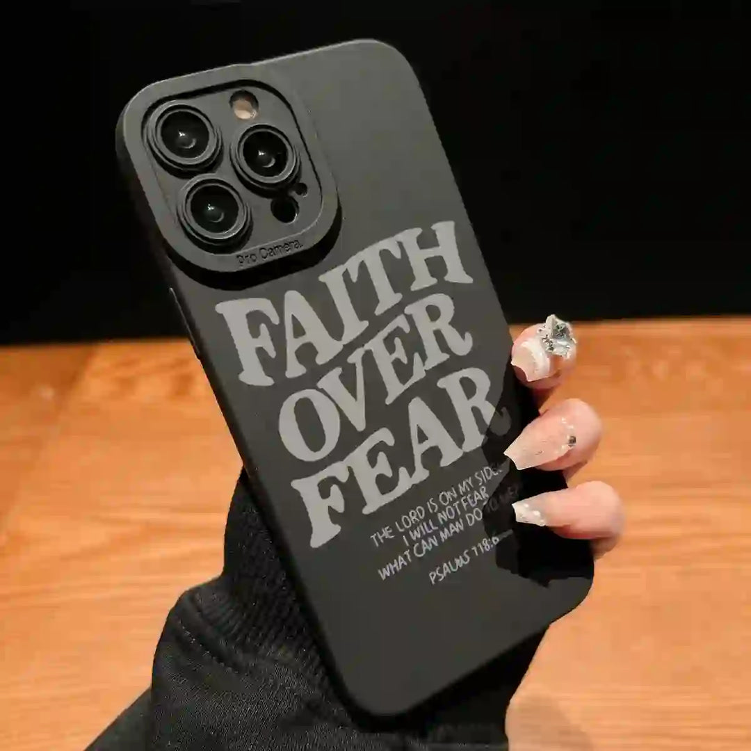 Christianartworkshop Étui de téléphone « La foi plutôt que la peur » : un témoignage de courage et de force divine pour une utilisation quotidienne - image 2