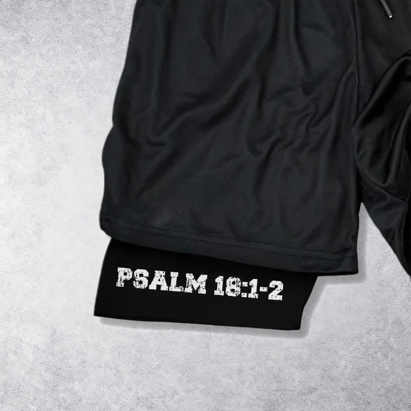 Christianartworkshop Psaume 18:1-2 Le Seigneur est ma force - Short de performance - image 15