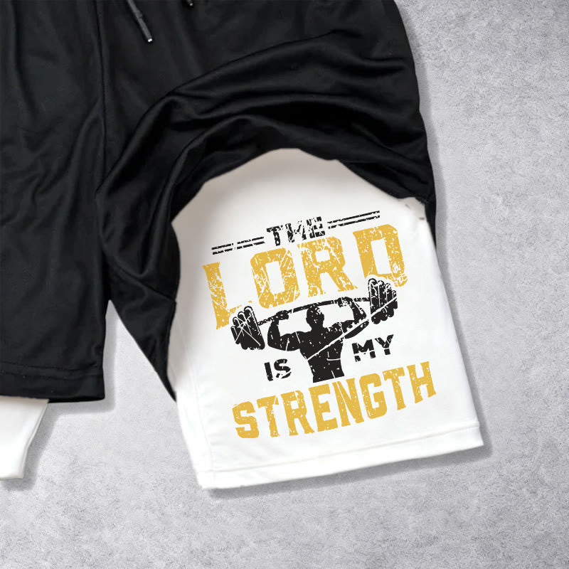 Christianartworkshop Psaume 18:1-2 Le Seigneur est ma force - Short de performance - image 3