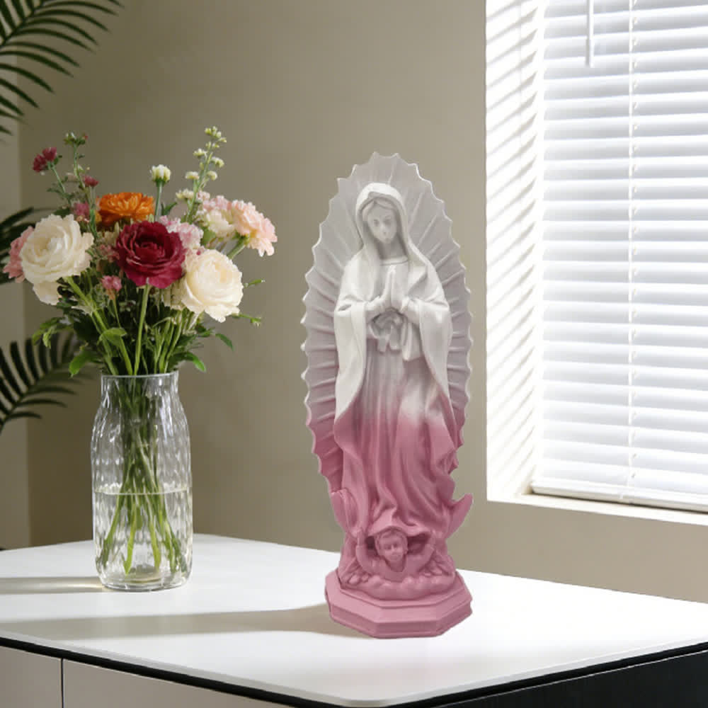 Statue moderne de Notre-Dame de Guadalupe, par Christianartworkshop : Décoration intérieure d'inspiration chrétienne - image 21