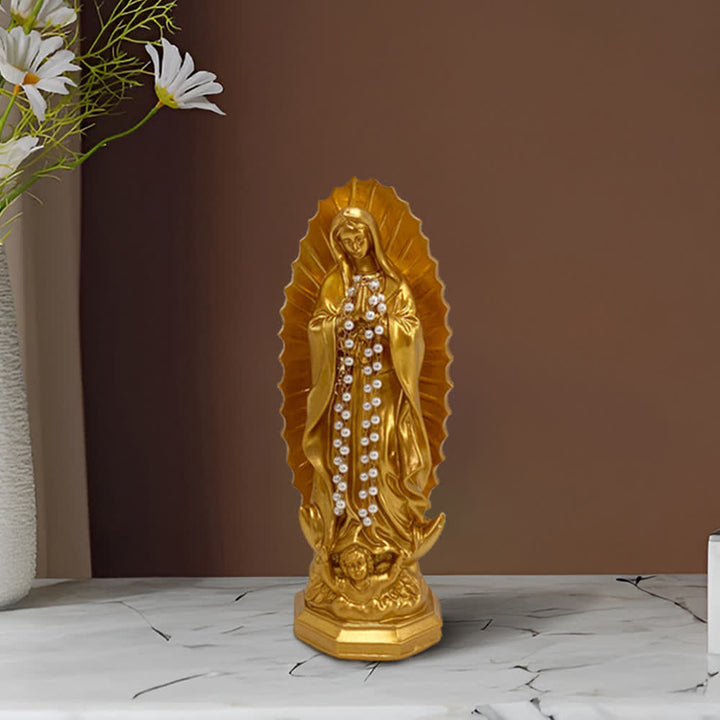 Statue moderne de Notre-Dame de Guadalupe, par Christianartworkshop : Décoration intérieure d'inspiration chrétienne - image 18