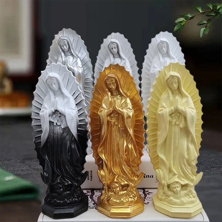Statue moderne de Notre-Dame de Guadalupe, par Christianartworkshop : Décoration intérieure d'inspiration chrétienne - image 2