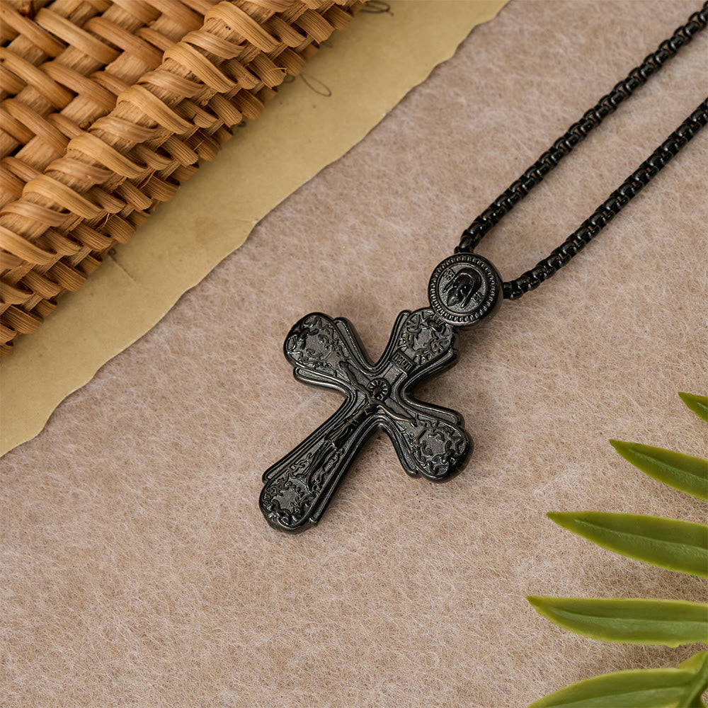 Christianartworkshop Collier pendentif crucifix orthodoxe : emblème de rédemption et de dévotion sacrée - image 6
