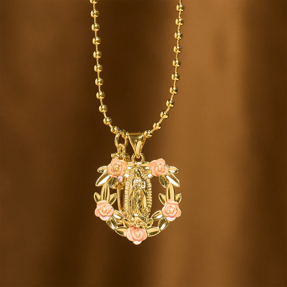 Christianartworkshop Ensemble de collier orné Notre-Dame et Croix ailée : emblème de protection spirituelle - image 13