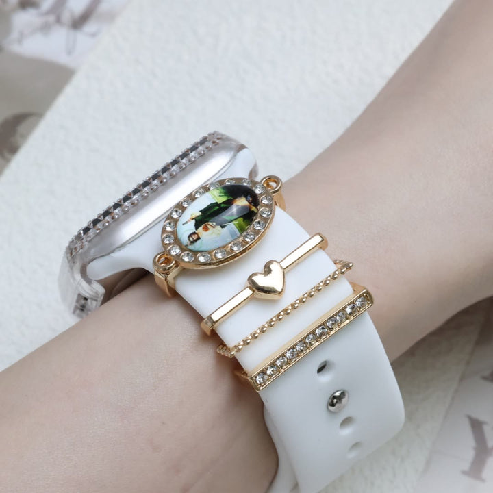 Christianartworkshop Ensemble de breloques pour bracelet iWatch en zircon Notre-Dame : Portez la lumière de l’amour marial - image 7