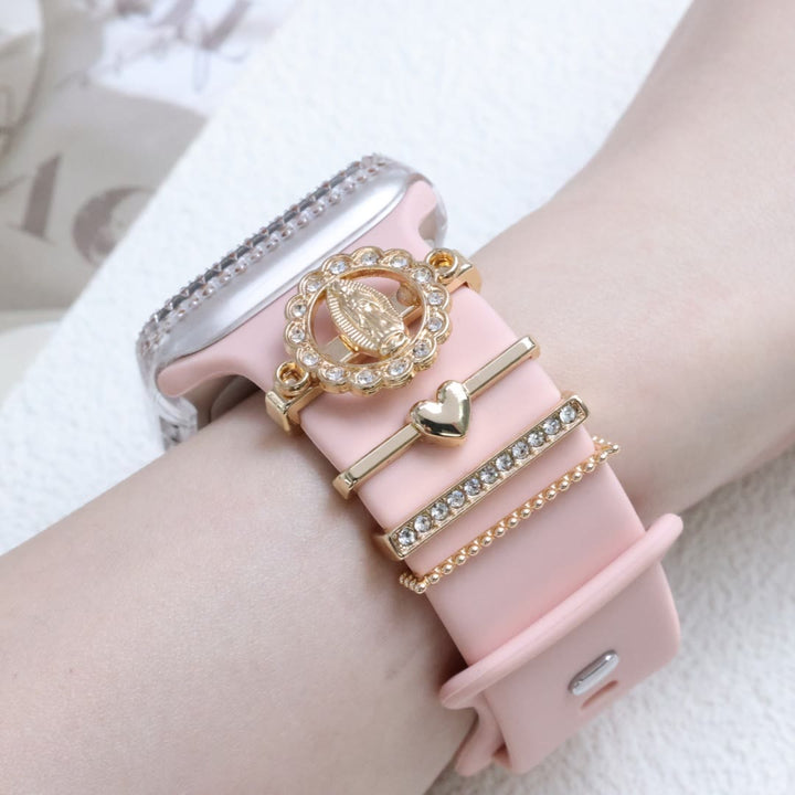 Christianartworkshop Ensemble de breloques pour bracelet iWatch en zircon Notre-Dame : Portez la lumière de l’amour marial - image 9