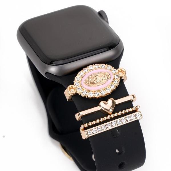 Christianartworkshop Ensemble de breloques pour bracelet iWatch en zircon Notre-Dame : Portez la lumière de l’amour marial - image 2
