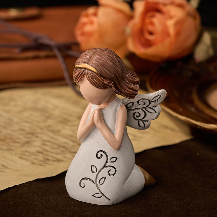 Christianartworkshop Ange avec croix et prière, ornement de bureau : emblème de dévotion, de foi et de grâce céleste - image 8