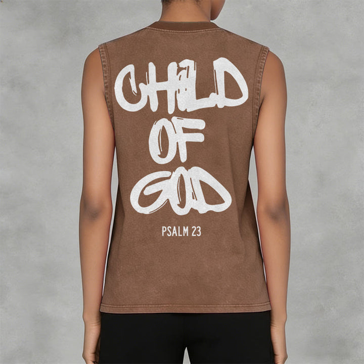Christianartworkshop Débardeur unisexe délavé CHILD OF GOD - image 6