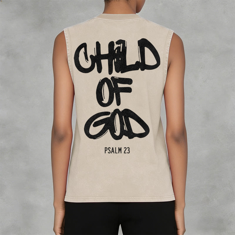 Christianartworkshop Débardeur unisexe délavé CHILD OF GOD - image 12