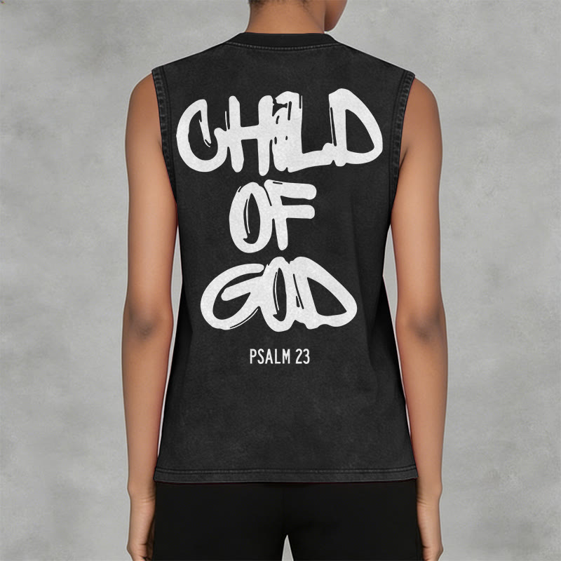 Christianartworkshop Débardeur unisexe délavé CHILD OF GOD - image 3